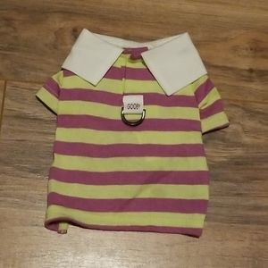 NWOT Striped Collared Tee for Pet